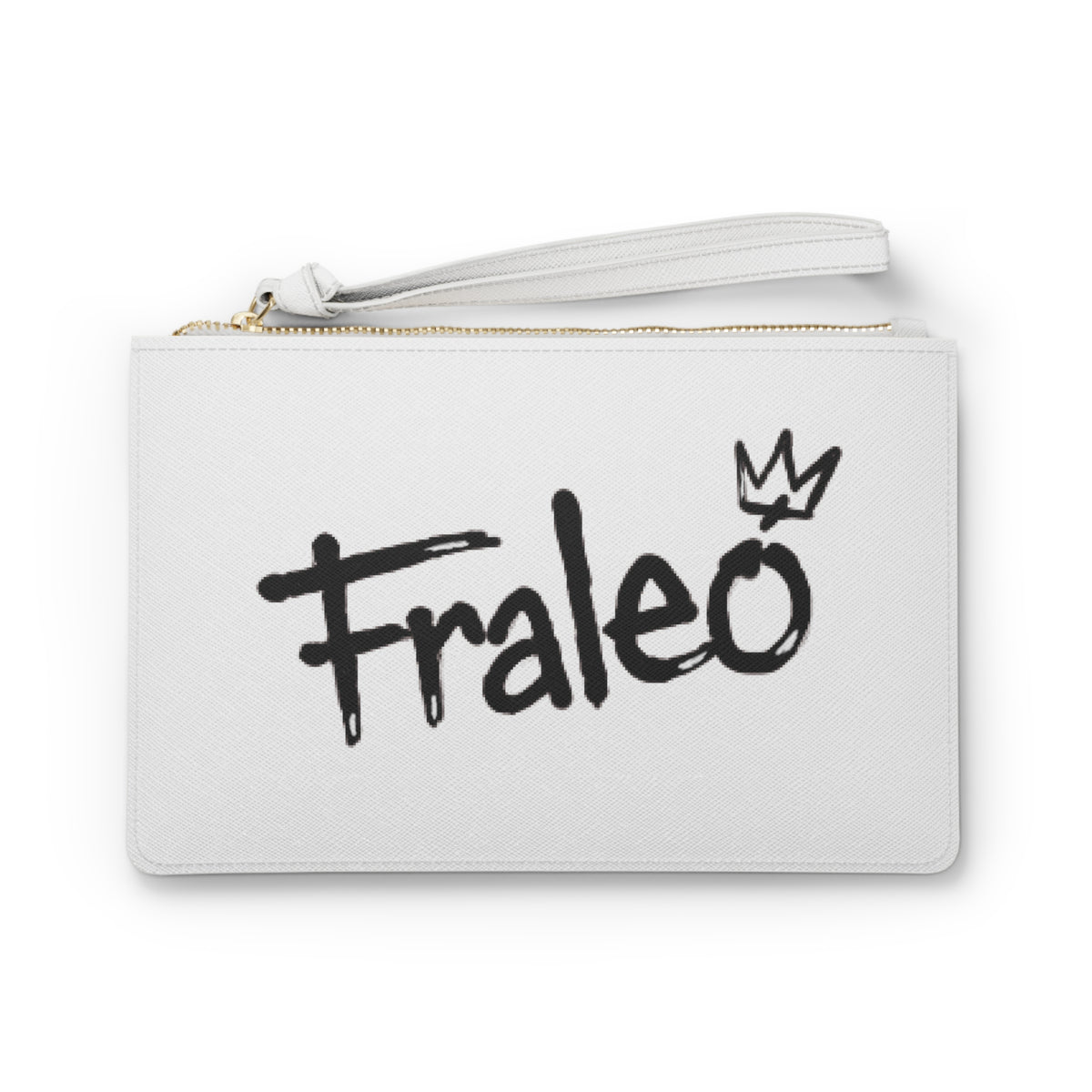 Fraleo' Logo Clutch Bag white