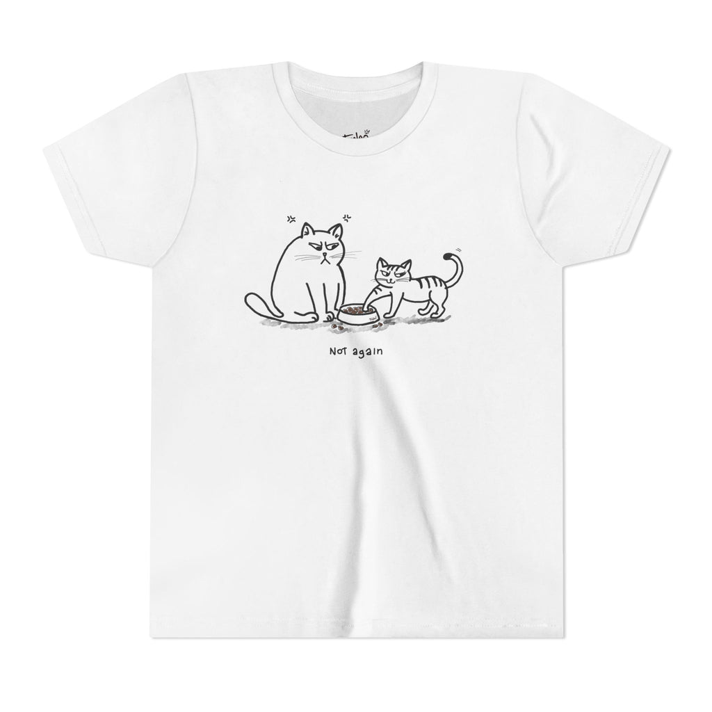 Not Again cat kids T-Shirt Classic Edition by fraleo'