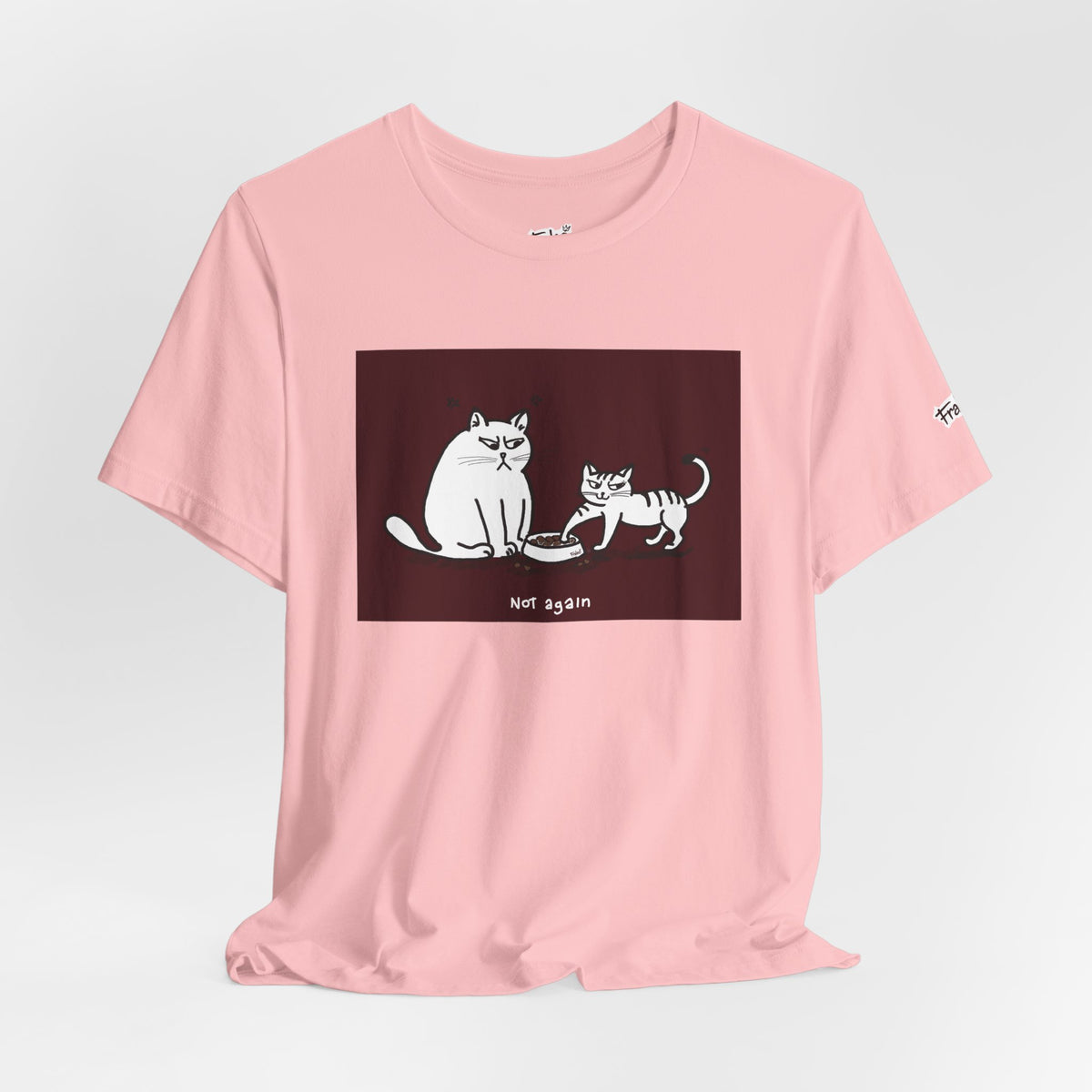 T-shirt Not again Cat, Edizione Red Frame di Fraleo'