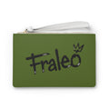 Fraleo' Logo Clutch Bag green